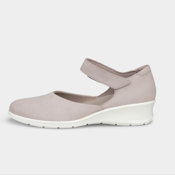 Ecco Shoes Ecco Felicia Mary Jane Wedge Shoes Size 39 Light Gray